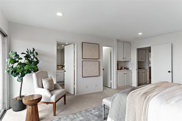 Bedroom, Interior, Recessed Lighting