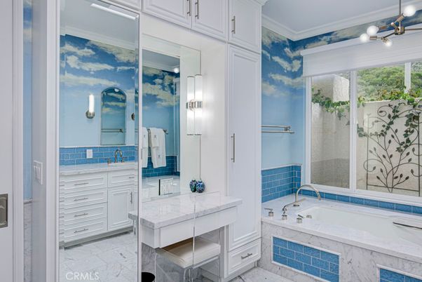 Bathroom, Dual Sink Vanities, Glass Shower, Interior