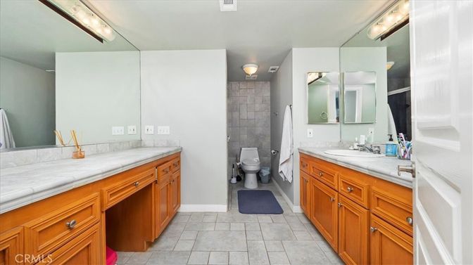 Bathroom, Dual Sink Vanities, Interior, Tile Countertops