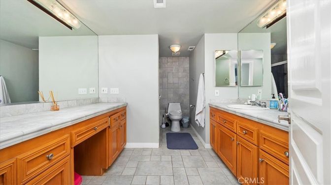 Bathroom, Dual Sink Vanities, Interior, Tile Countertops