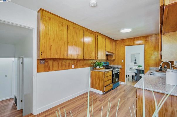 Interior, Kitchen, Wood Texture Flooring