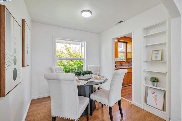Dining room, Interior, Wood Texture Flooring