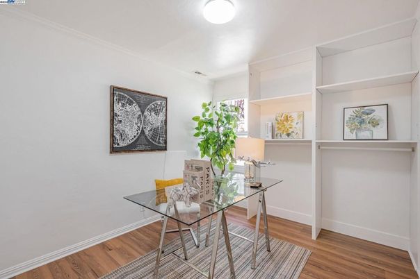 Home Office, Interior, Wood Texture Flooring