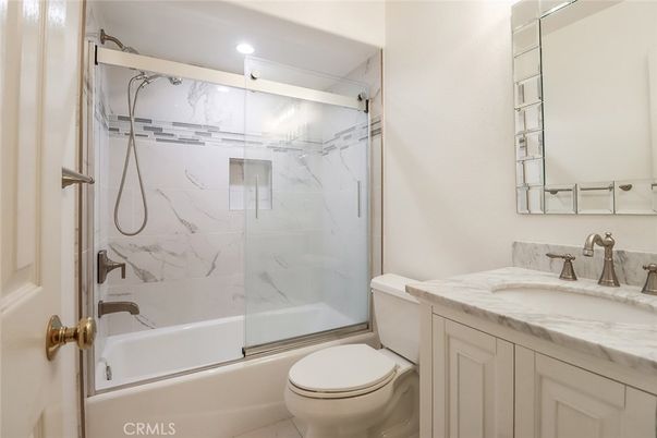 Bathroom, Glass Shower, Interior, Marble Walls