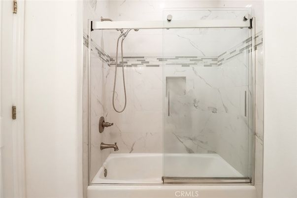 Bathroom, Glass Shower, Interior, Marble Walls