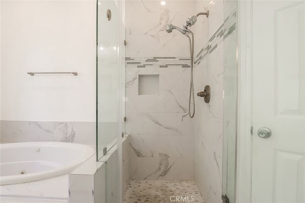 Bathroom, Glass Shower, Interior, Marble Walls