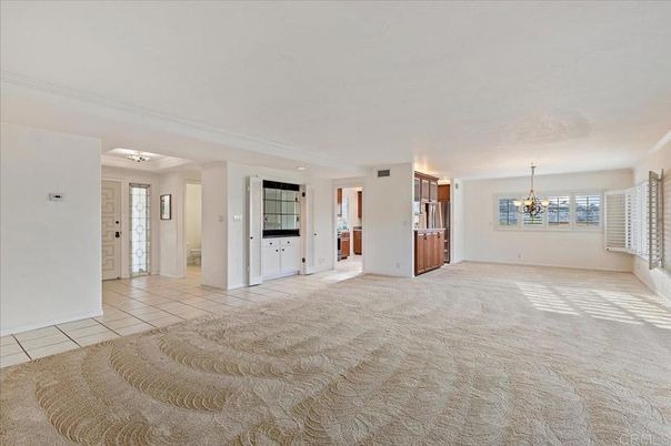 Chandelier, Empty room, Interior