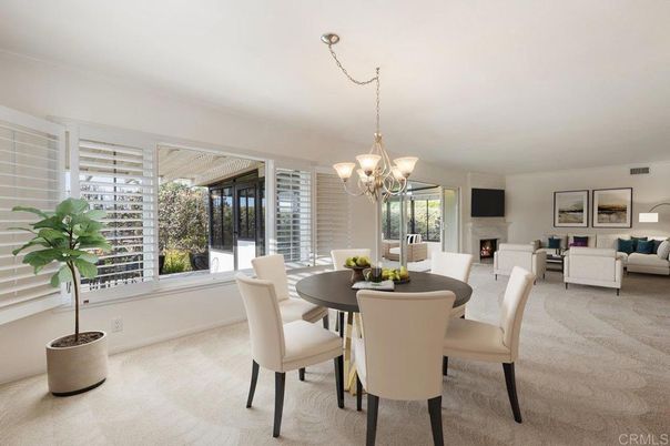 Chandelier, Dining room, Fireplace, Interior, Living room