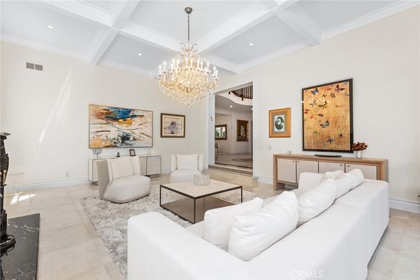 Chandelier, Interior, Living room, Recessed Lighting