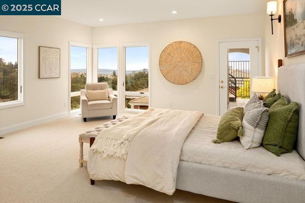 Bedroom, Interior, Recessed Lighting