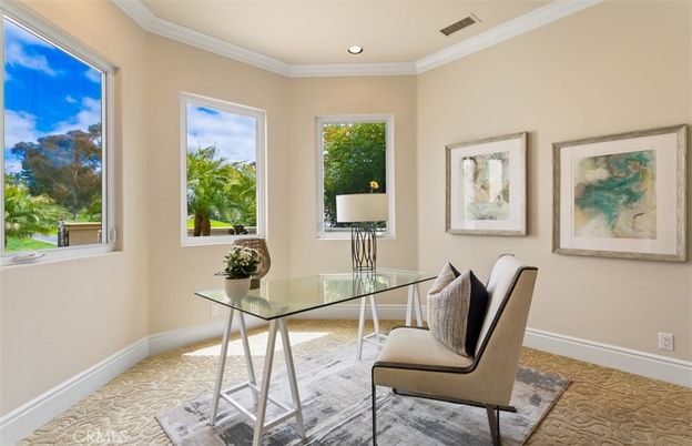 Home Office, Interior, Recessed Lighting
