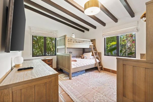 Bedroom, Interior, Wooden Beams