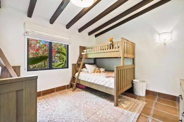 Bedroom, Interior, Wooden Beams