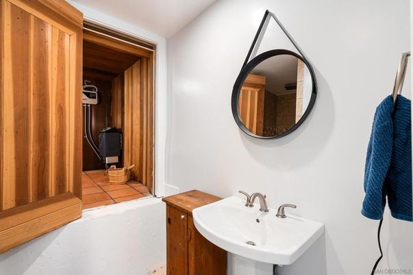 Bathroom, Interior, Wooden Walls