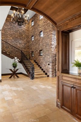 Chandelier, Interior, Stone Walls, Wooden Beams, Wooden Ceilings