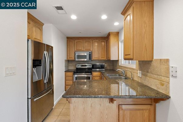 Interior, Kitchen, Recessed Lighting, Stainless Steel Appliances