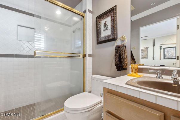 Bathroom, Glass Shower, Interior, Tile Countertops