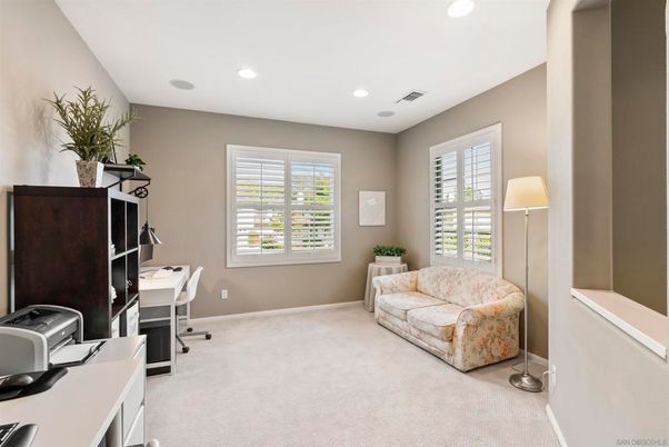 Home Office, Interior, Recessed Lighting