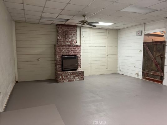 Empty room, Fireplace, Interior, Stone Walls