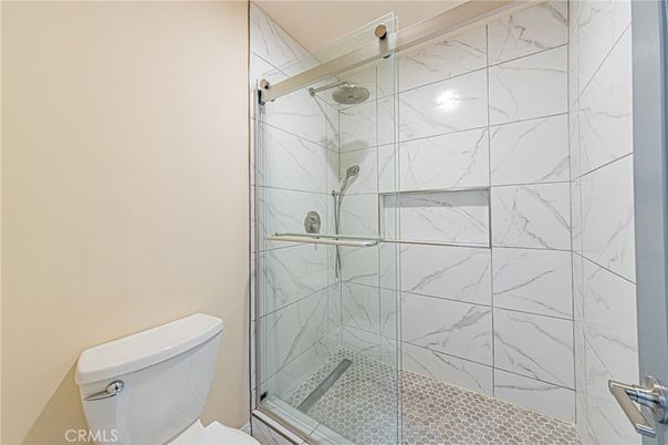 Bathroom, Glass Shower, Interior, Marble Walls