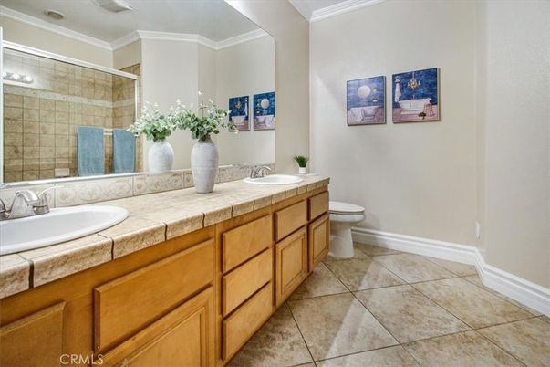 Bathroom, Dual Sink Vanities, Interior, Tile Countertops