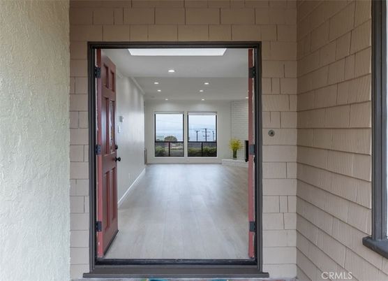 Interior, Recessed Lighting, Stone Walls, Wood Texture Flooring