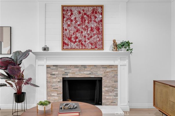 Fireplace, Interior, Wood Texture Flooring