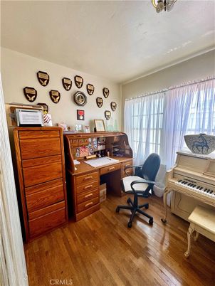 Home Office, Interior, Piano, Wood Texture Flooring