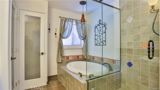 Bathroom, Glass Shower, Interior, Pendant Lights