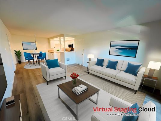 Dining room, Interior, Kitchen, Living room, Pendant Lights, Wood Texture Flooring