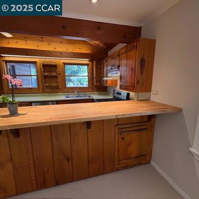 Interior, Kitchen, Recessed Lighting, Wooden Beams, Wooden Ceilings, Wooden Walls