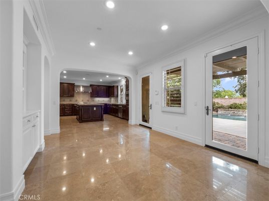 Empty room, Interior, Kitchen, Recessed Lighting