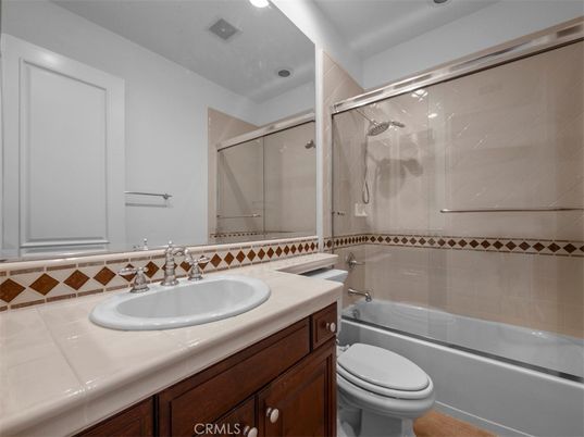 Bathroom, Glass Shower, Interior, Recessed Lighting, Tile Countertops