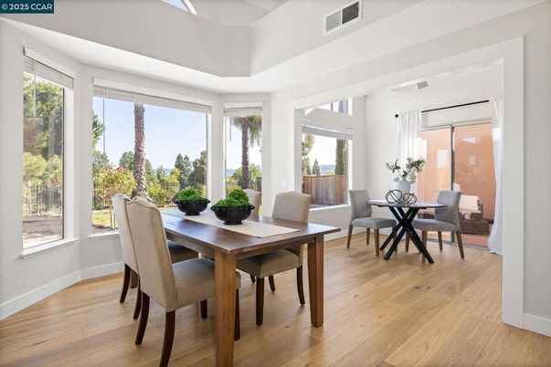 Dining room, Interior, Wood Texture Flooring