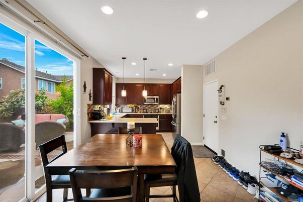 Dining room, Interior, Kitchen, Pendant Lights, Recessed Lighting