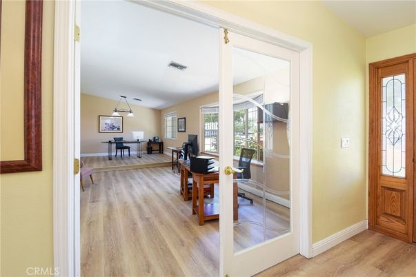 Home Office, Interior, Pendant Lights, Wood Texture Flooring