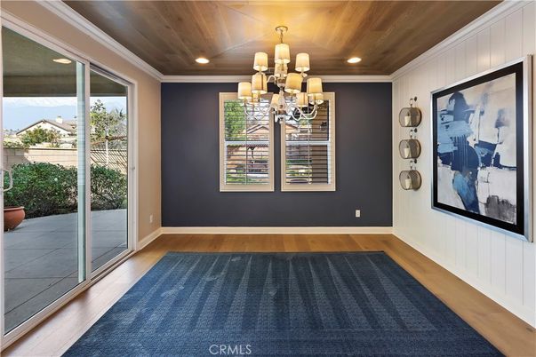 Chandelier, Empty room, Interior, Recessed Lighting, Wooden Ceilings, Wood Texture Flooring