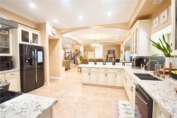 Chandelier, Interior, Kitchen, Recessed Lighting