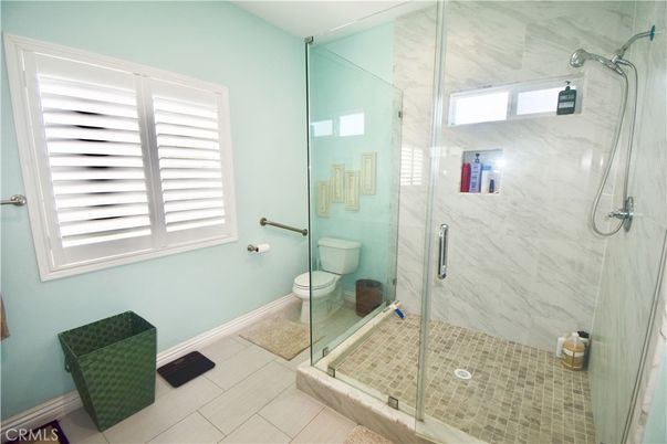 Bathroom, Glass Shower, Interior, Marble Walls