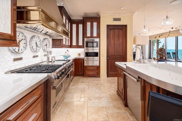 Interior, Kitchen, Pendant Lights, Recessed Lighting, Stainless Steel Appliances, Water