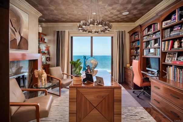 Chandelier, Home Office, Interior, Water, Wood Texture Flooring