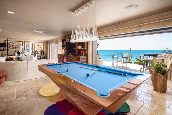 Billiard Table, Game Room, Interior, Pendant Lights, Recessed Lighting, Water