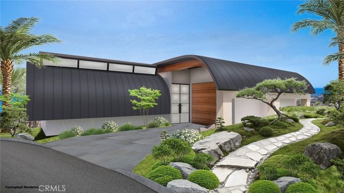 Attached, Exterior, Facade, Modern