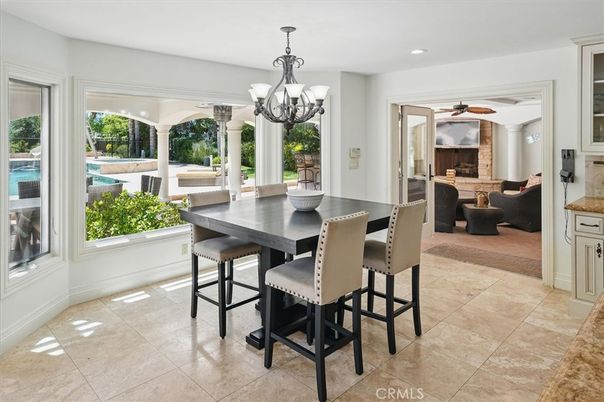 Chandelier, Dining room, Interior, Living room, Recessed Lighting