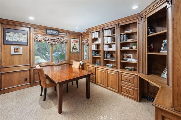 Home Office, Interior, Recessed Lighting