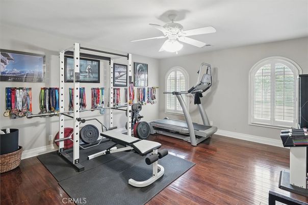 Fitness Equipment, Interior, Wood Texture Flooring