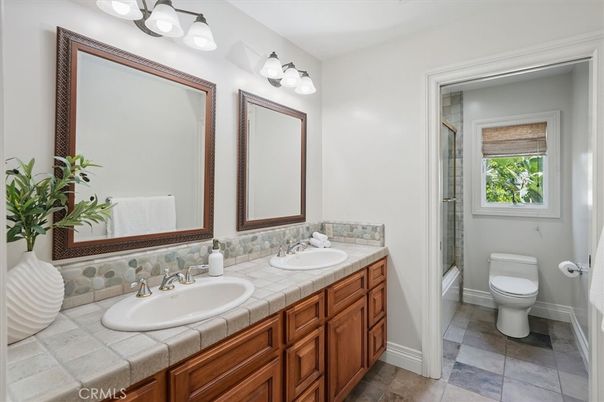 Bathroom, Dual Sink Vanities, Interior, Tile Countertops