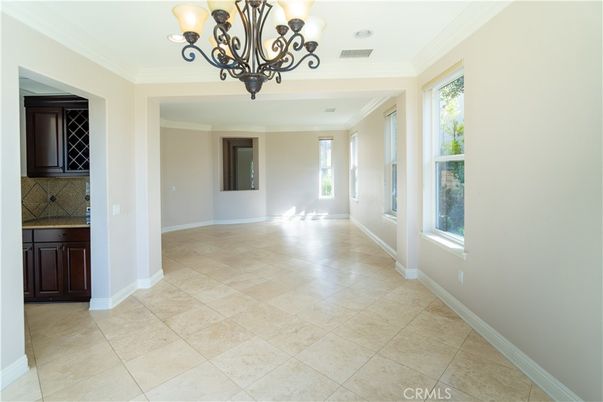 Chandelier, Empty room, Interior