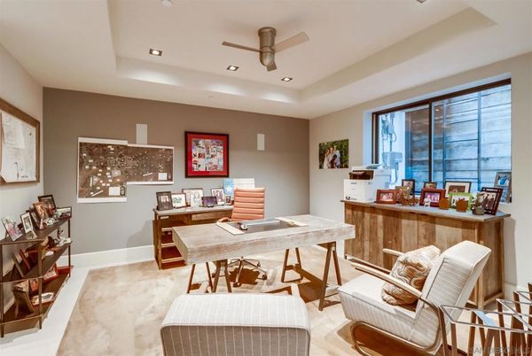 Home Office, Interior, Recessed Lighting