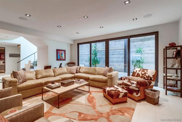 Interior, Living room, Recessed Lighting